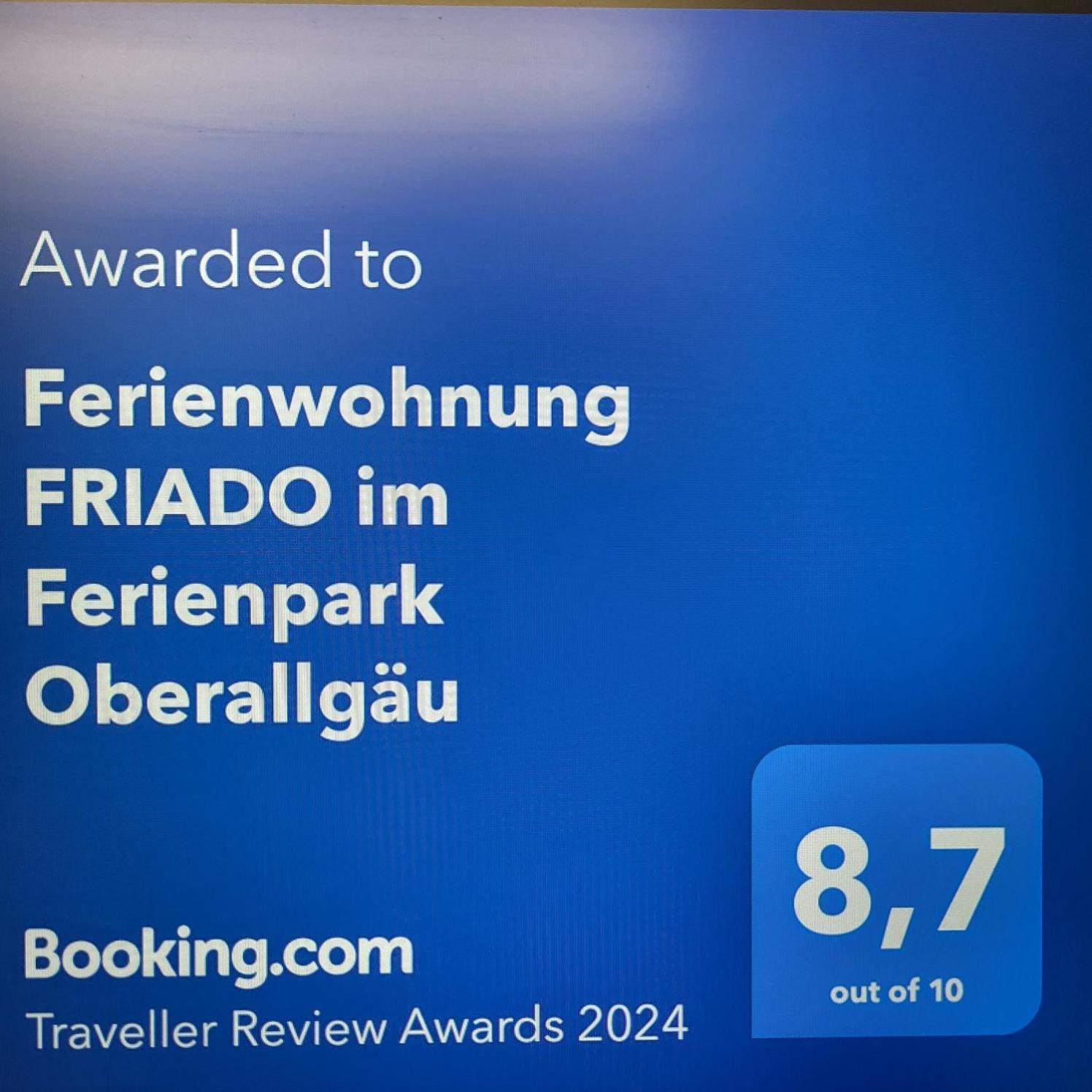Fewo Friado Im Ferienpark Oa - Ohne Zusatzkosten Nach Anreise - Mit Hallenbad, W-Lan, Pkw-Garage, Kurtaxe Mit Allgaeu-Walser-Pass, Bett- Und Handtuch-Waesche Sowie End-Reinigung มิสเซน-วิลฮามส์ ภายนอก รูปภาพ